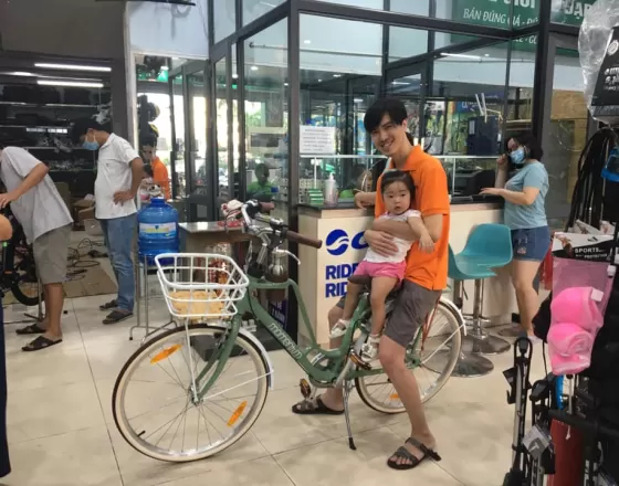 Khách hàng tới với THẾ GIỚI XE ĐẠP