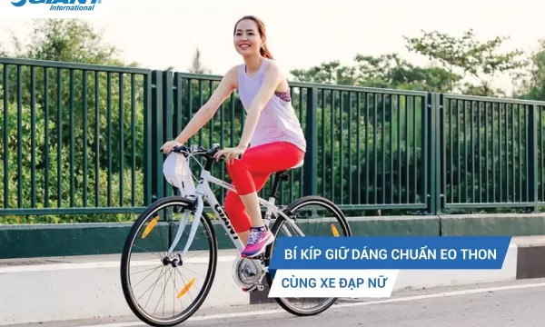 BÍ KÍP GIỮ DÁNG CHUẨN EO THON CÙNG XE ĐẠP NỮ ĐẸP