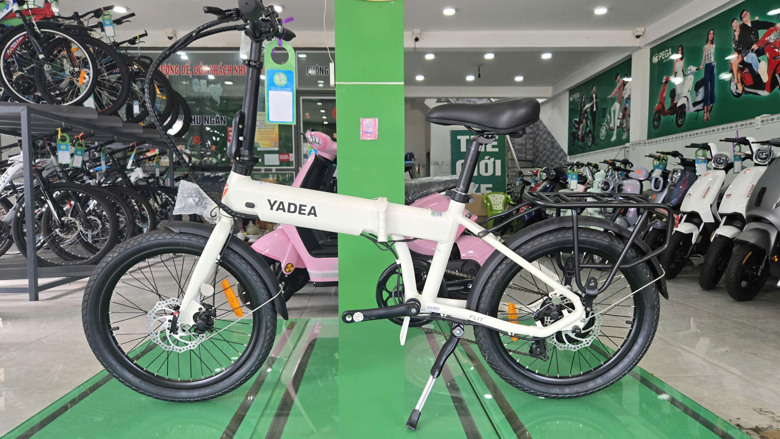 Xe đạp trợ lực điện gấp gọn Yadea Flit CV 300-Bánh 20 inches