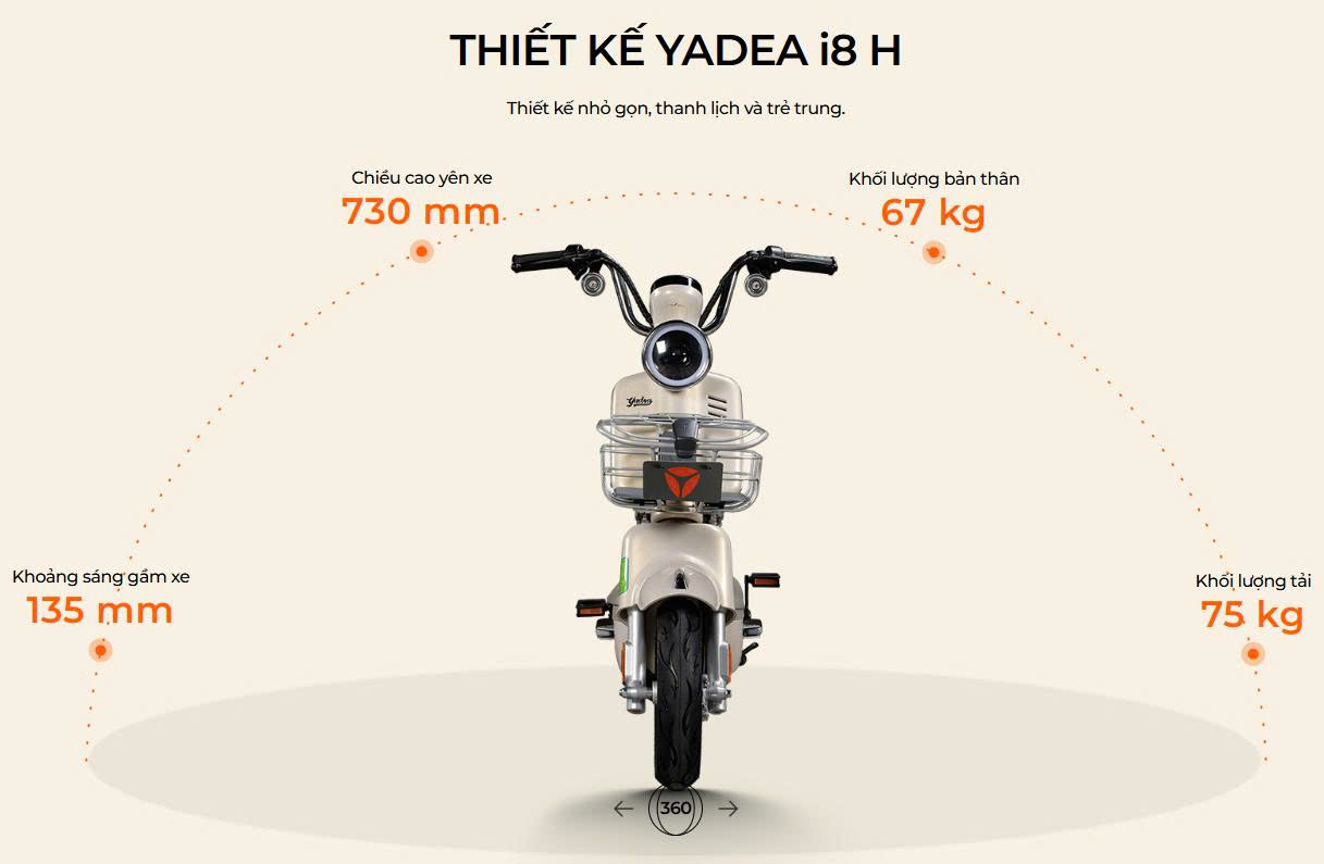 Xe điện Yadea i8 H