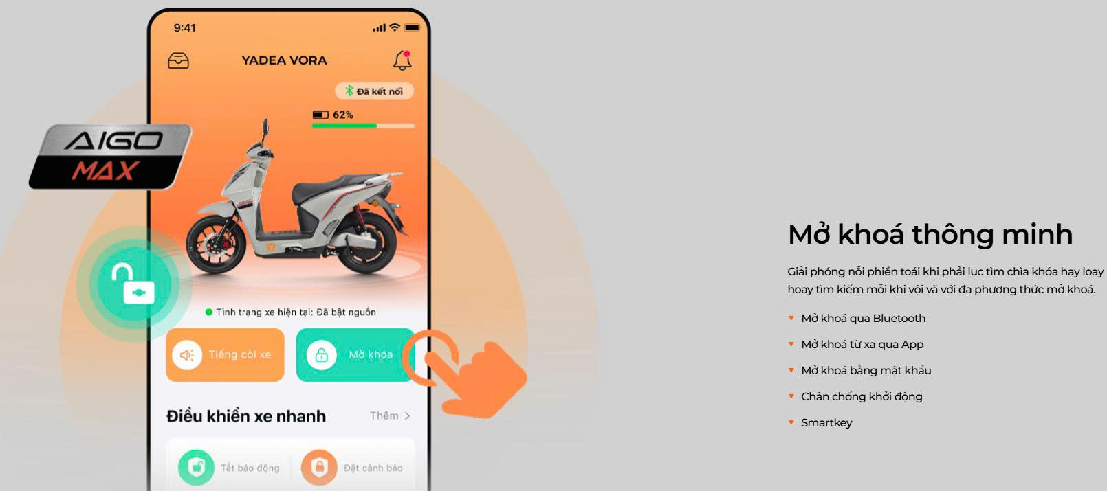 Xe điện Yadea Vora P